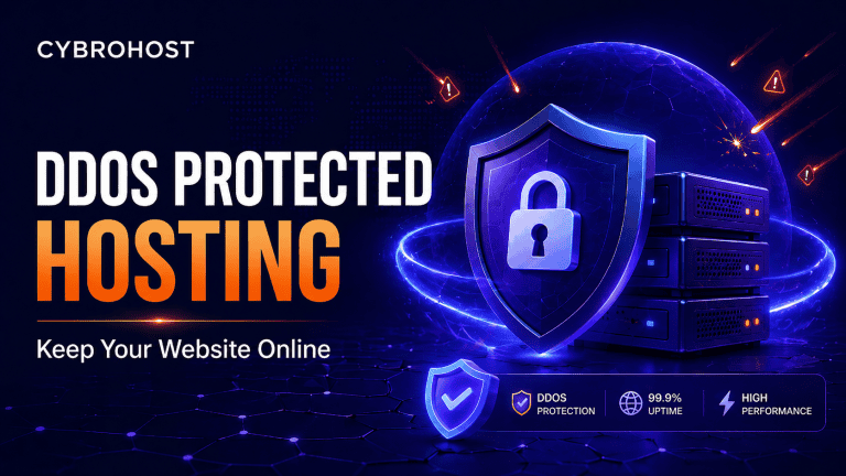DDoS protected hosting for secure websites and high uptime