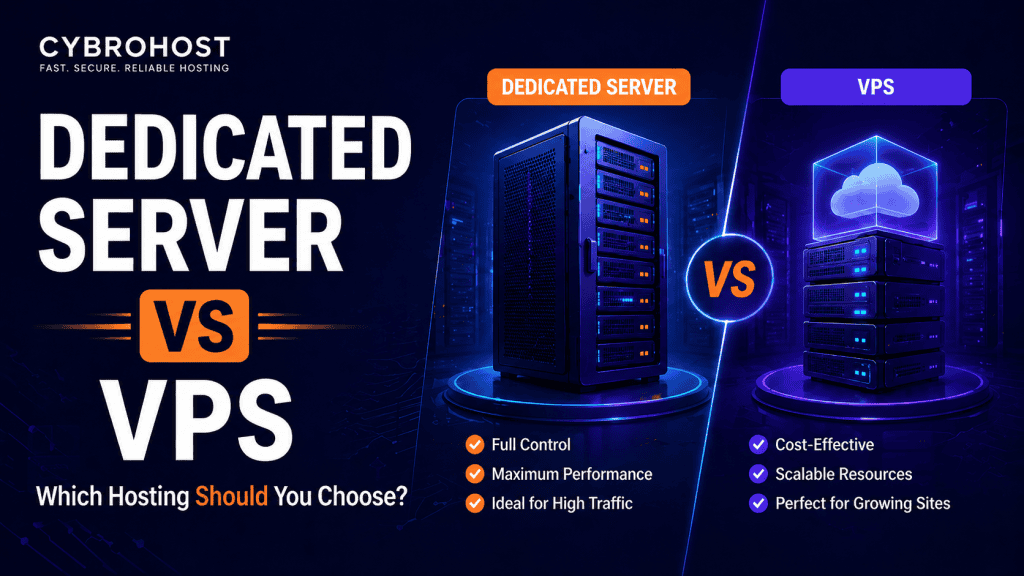 Dedicated server vs VPS hosting comparison for high traffic websites