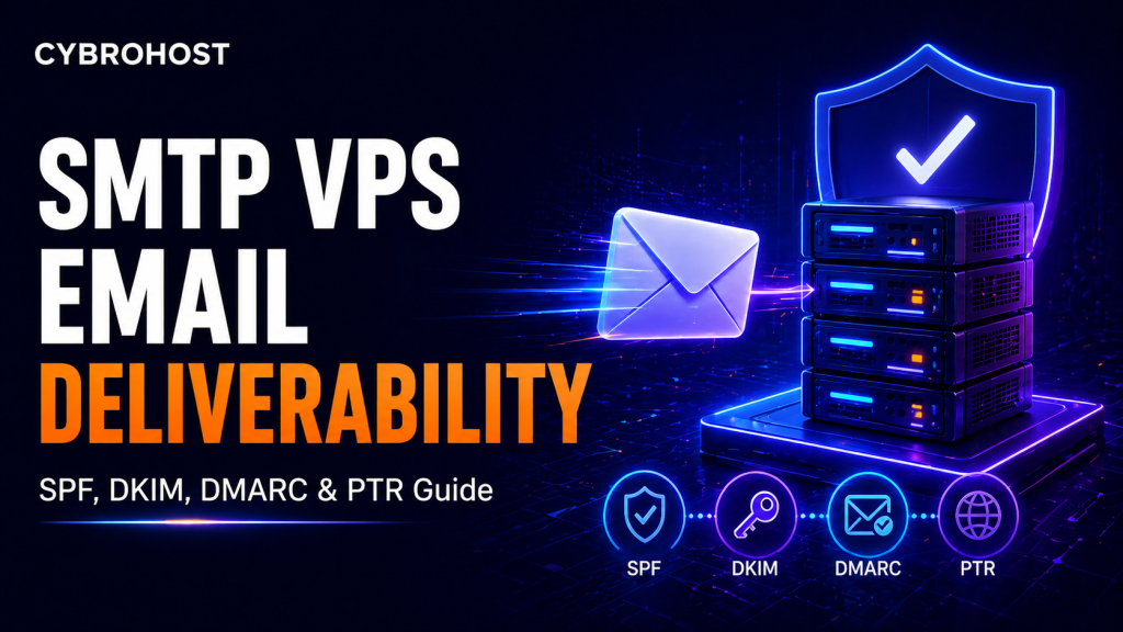 SMTP VPS email deliverability setup with SPF DKIM DMARC and PTR