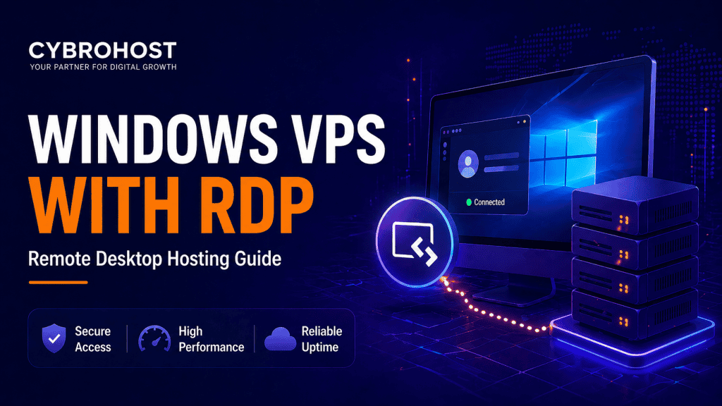 Windows VPS hosting with RDP remote desktop access