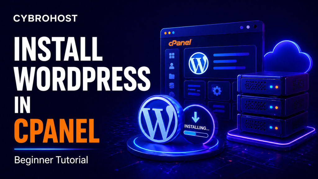Install WordPress in cPanel on CybroHost shared hosting