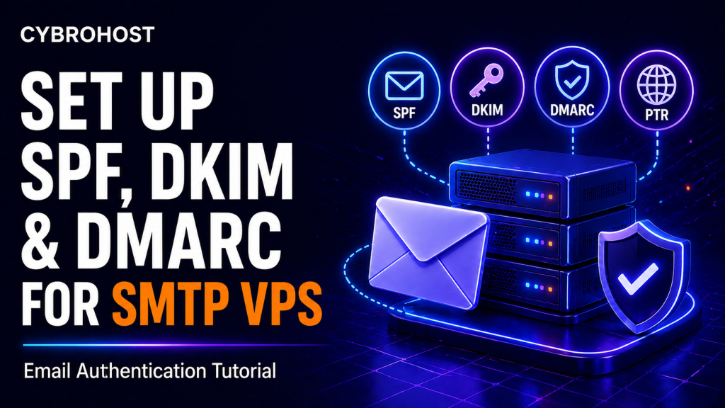 Set up SPF DKIM and DMARC records for SMTP VPS email authentication