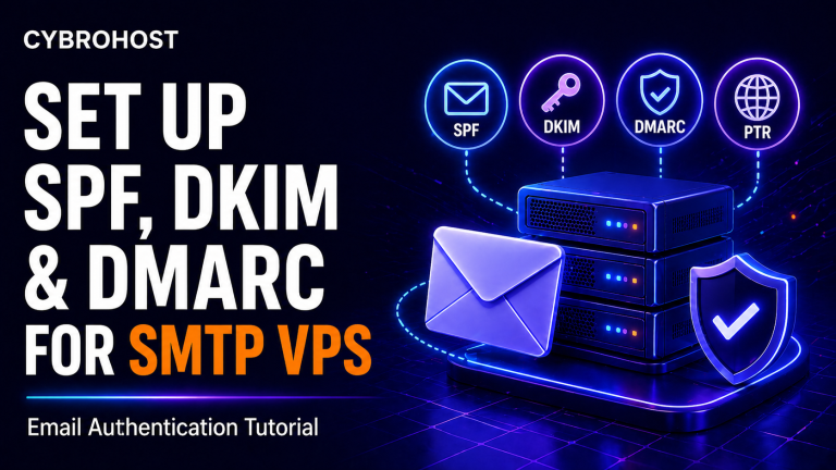 Set up SPF DKIM and DMARC records for SMTP VPS email authentication