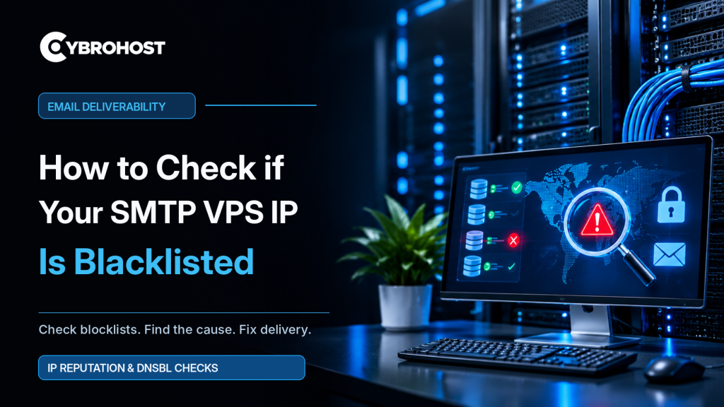 How to check if your SMTP VPS IP is blacklisted using a mail server reputation checker.